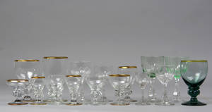 Holmegaard Glasværk. Diverse Derby samt Gisselfeld