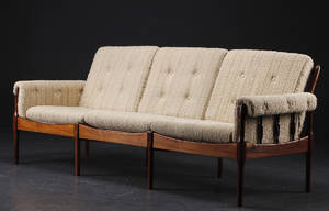 3-personers sofabænk, palisander