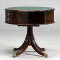 Engelsk drumtable, mahogni