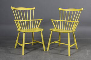 Børge Mogensen. Par lænestole, model J52. 2 Denne vare er sat til omsalg under nyt varenummer 4214212