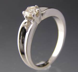 Solitaire ring ca. 0.50 ct.