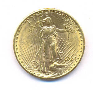 USA 20 dollar 1924 guld