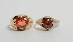 2 Vintageringe af 8 og 14 kt. guld 2