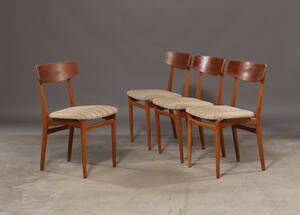 Dansk møbelproducent, spisestole, teaktræ og egetræ 4