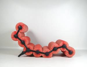 Chaiselounge, verstellbarer Sessel im Space Design der 196070er Jahre