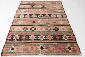 Orientmatta, flatvävd, Harsin kelim, 215x130 cm