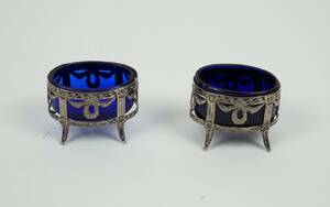 Saltkar, 2 st, silverhölje