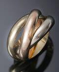Cartier. Trinity ring af 18 kt. trefarvet guld