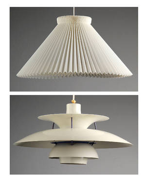 Poul Henningsen. PH 5 pendel samt Le Klint pendel. 2