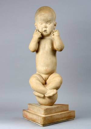 Kai Nielsen cd Figur af terracotta