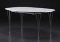 Piet Hein  Bruno Mathsson. Super Ellipse spisebord med to tillægsplader, model B618