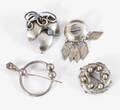 Broscher 4st, silver