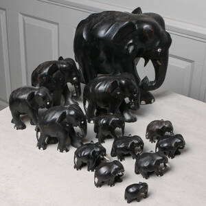 ELEFANT-FIGURINER, 13 st