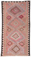 Persisk Kermanshah nomade-kelim, 267x137 cm.