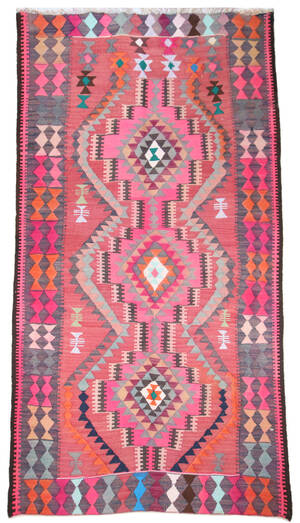 Persisk Kermanshah nomade-kelim, 284x150 cm.