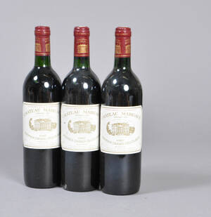 3 fl. Chateau Margaux, Margaux, 1987 3