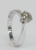 Solitairering, ca. 0.92 ct.