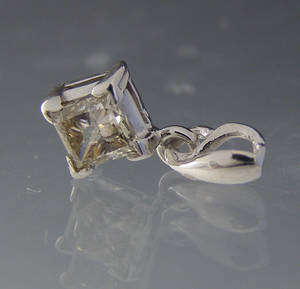 Diamant vedhæng ca. 0.52 ct.