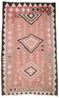 Persisk Kermanshah nomade-kelim, 253x145 cm.