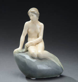 Royal Copenhagen. Den lille Havfrue, figur af porcelæn