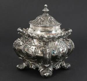 Teburk med lock, silver, England, 1848