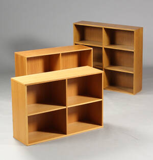 Tre bogreoler, egetræ 3 Denne vare er sat til omsalg under nyt varenummer 4700637