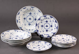 Royal Copenhagen. Musselmalet helblonde service 10