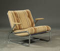 Dansk møbelproducent.Lænestol i krom med armlæn