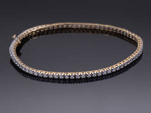 Brillant tennisarmbånd, ca 1.01 ct