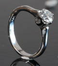 Solitairering, ca. 0.50 ct.
