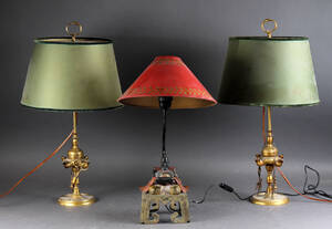 Tre bordlamper, 19002000-tallet 3