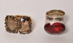 2 Vintageringe af sølv 2