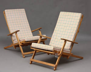 Børge Mogensen. Par dækstole af bøgetræ. Søborg Møbelfabrik 2