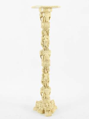 Piedestal i konstmassa, 1900-talets andra hälft