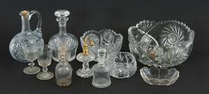 Glas 12 delar, bl.a. 1800-tal