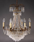 Prismelysekrone Louis XVI form