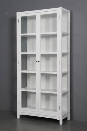 Vitrineskab. Hvid.