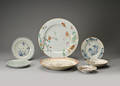 En samling kinesiske fade, 1700-1800-tallet 7