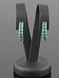 Sterling silver Emerald earrings. 2.