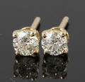 Earsticks in 18k set with brilliant cut diamonds 0.48 ct 2