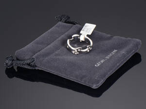 Georg Jensen. Fusionring af hvidguld 18 kt. med brillanter.
