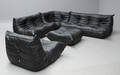 Michel Ducaroy. Lounge sofasæt, model Togo, sort læder 5 