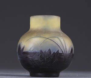 Gallé vase, glas