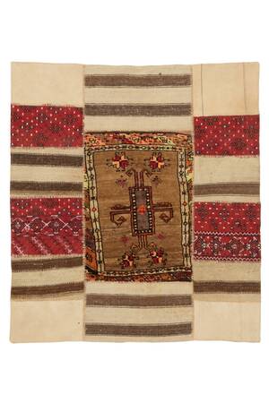 Kelim Patchwork, 153x138 cm. Denne vare er sat til omsalg under nyt varenummer 4575423