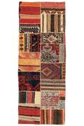 Persisk Kelim Patchwork, 218x85 cm.
