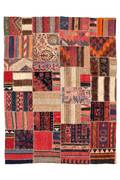 Persisk Kelim Patchwork, 246x190 cm.