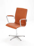 Arne Jacobsen. Oxford kontorstol, cognacfarvet læder Denne vare er sat til omsalg under nyt varenummer 4324158