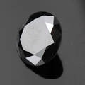 Uindfattet behandlet sort diamant ca 12.56 ct