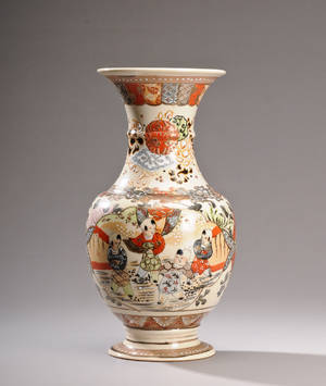 Kinesisk vase af porcelæn