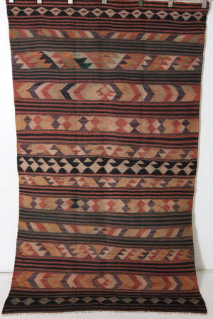 Orientmatta, flatvävd, Harsin-Kelim, 245x145 cm
